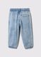 Pull-on denim jeans with acid wash effect_1