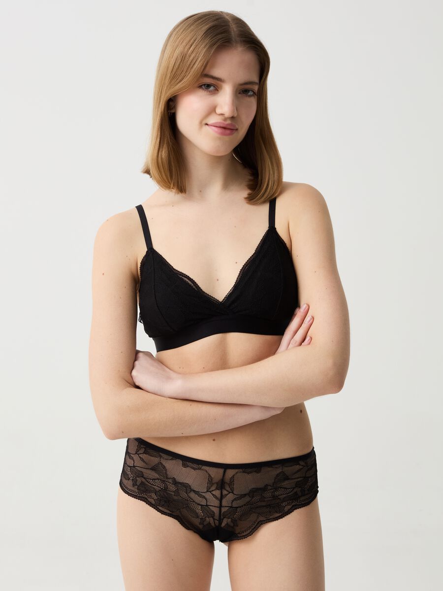 French knickers in floral lace_0