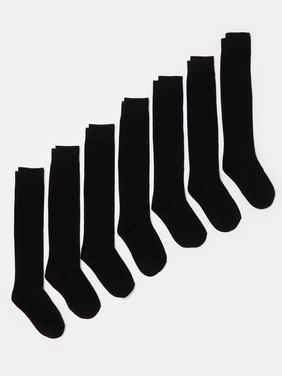 Seven-pair multi-pack long socks_0