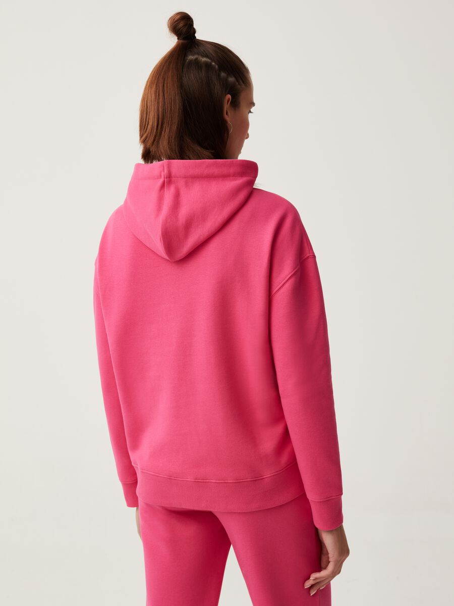 Fitness solid colour sweatshirt with hood_2