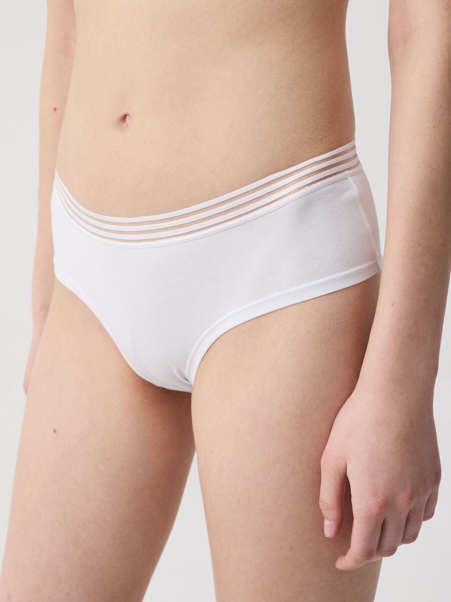 The Nude Effect French knickers in stretch organic cotton_1