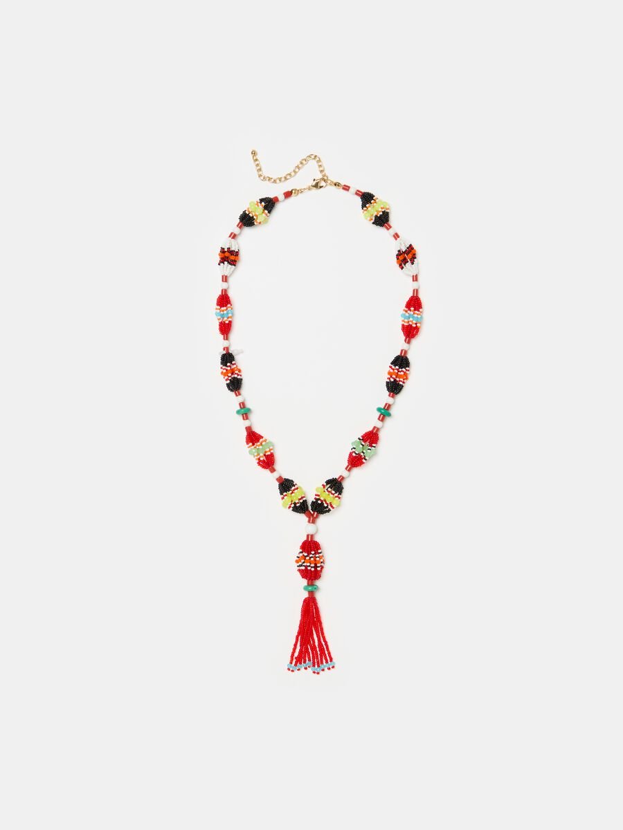 Multi-colour bead necklace_0