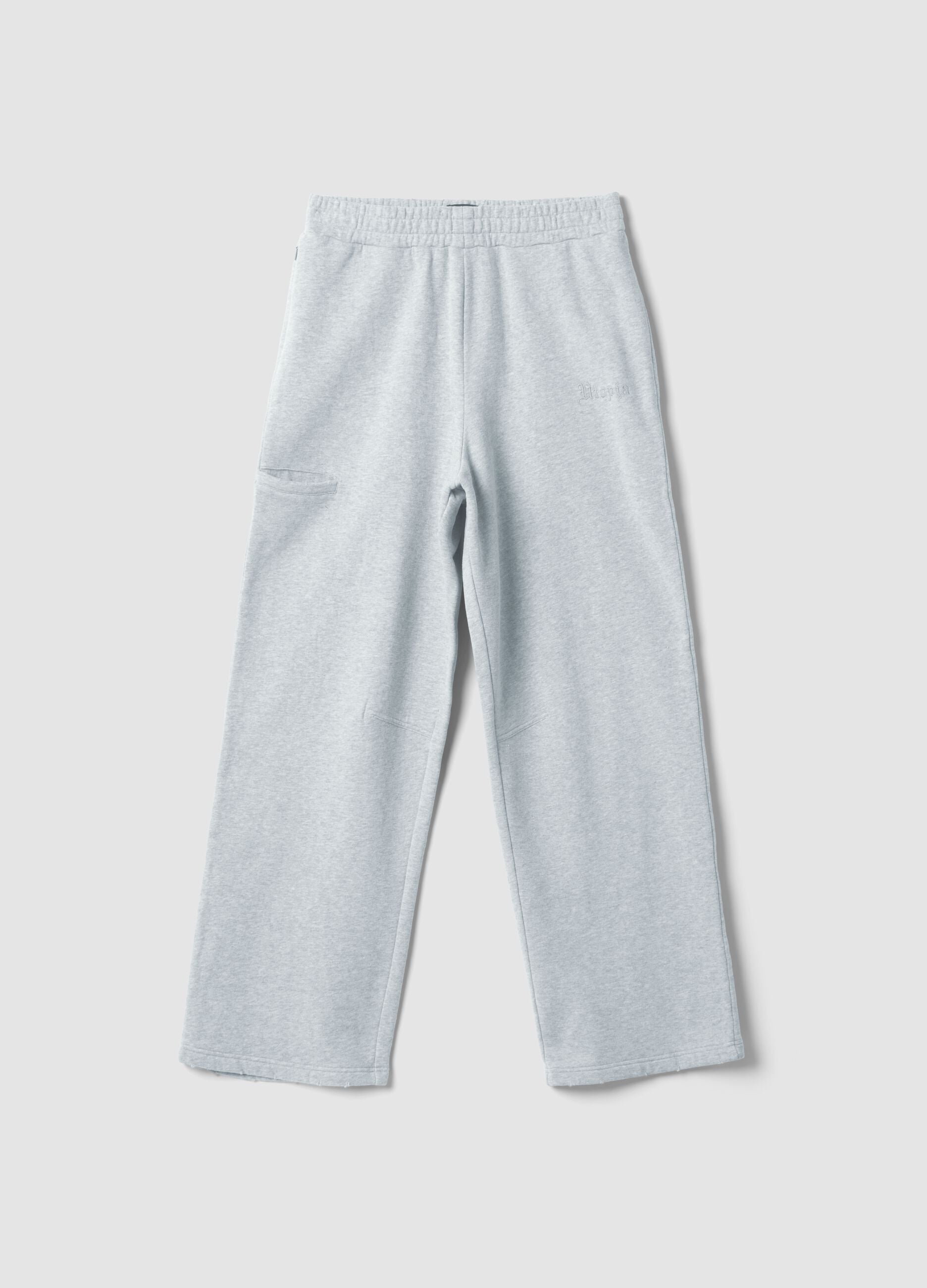 Grey Melange Sweatpants