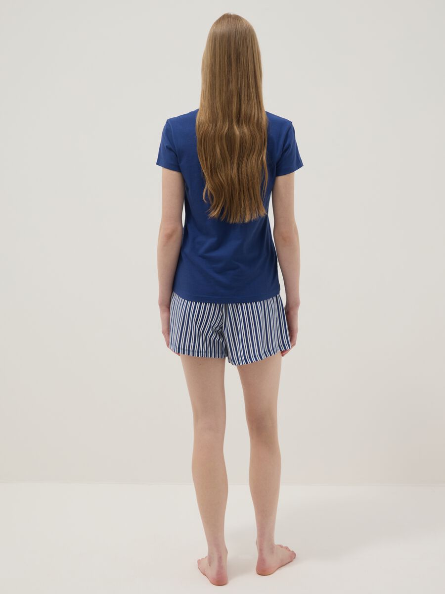 Multicolour short pyjamas in pure cotton regular fit_2