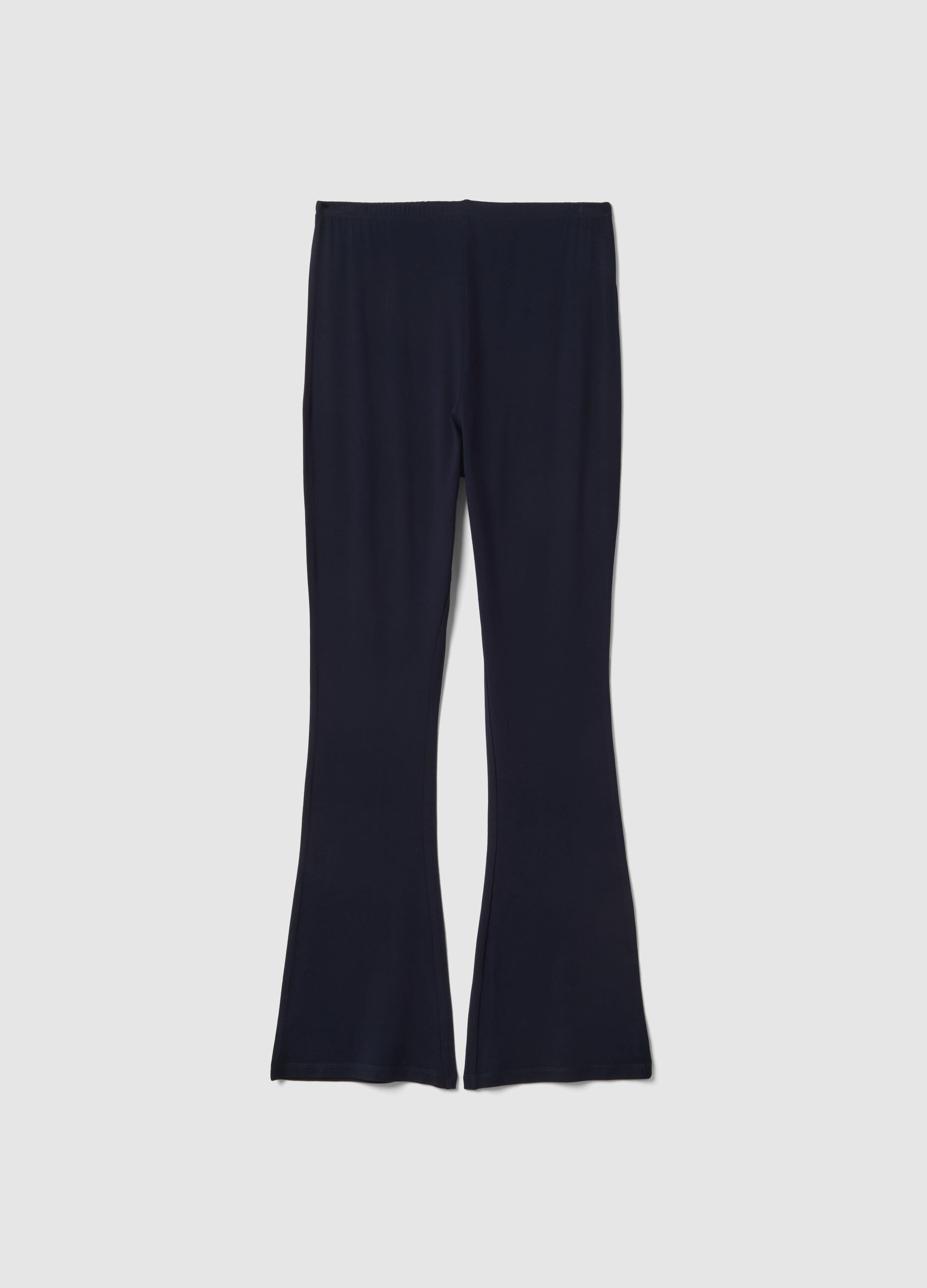 Slim Fit Blue Stretch Viscose Maternity Leggings