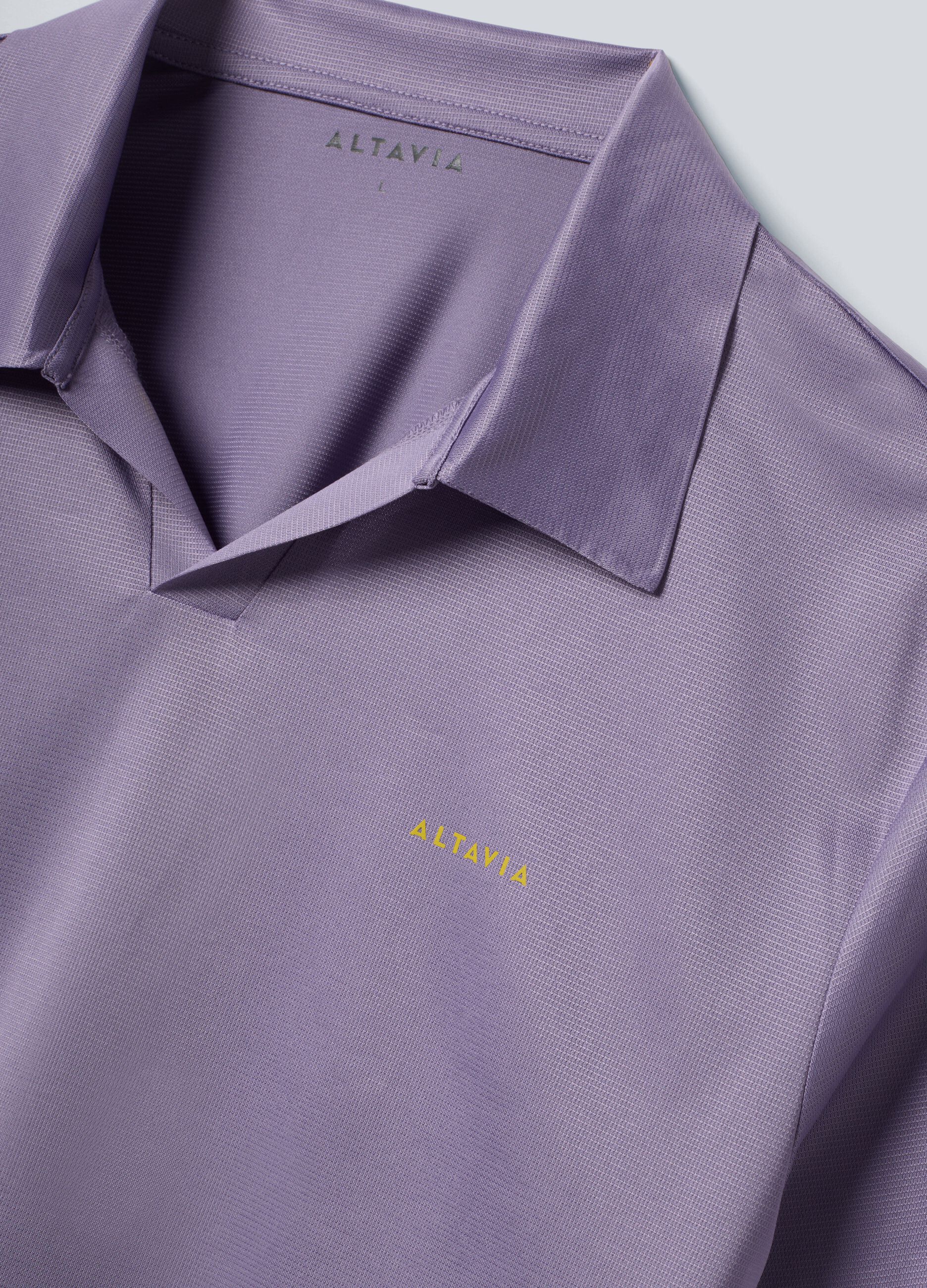 Purple ALTAVIA COURT sports polo in stretch fabric