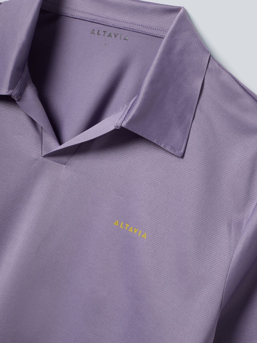 Purple ALTAVIA COURT sports polo in stretch fabric_5
