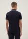 Blue stretch cotton polo shirt, regular fit_3