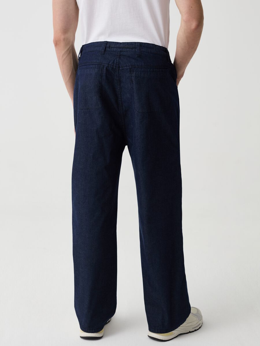 Parachute jeans with drawstring_2