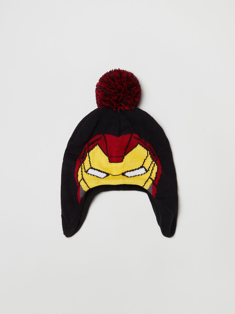 Iron Man hat with ear flaps_0