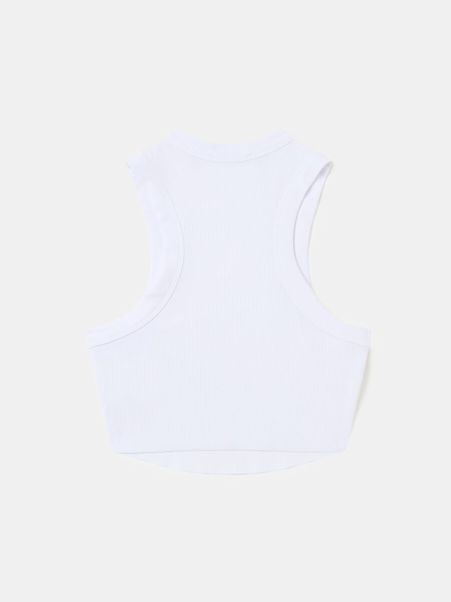 Rounded Crop Tank White_5