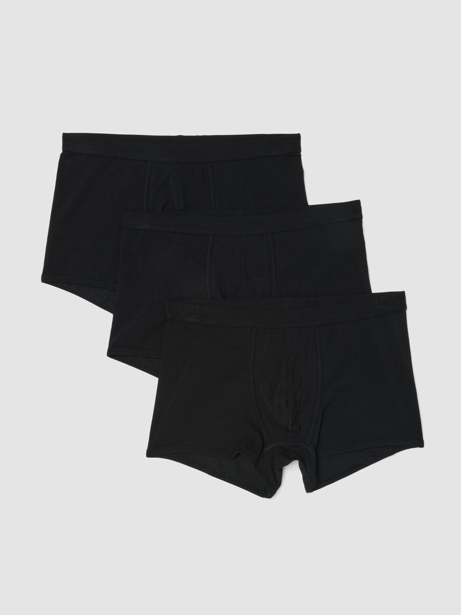 3-pack black stretch cotton boxer shorts, regular fit_4