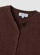 Brauner Rundhals-Cardigan aus Lyocell-Wollmix im Oversize-Fit_5