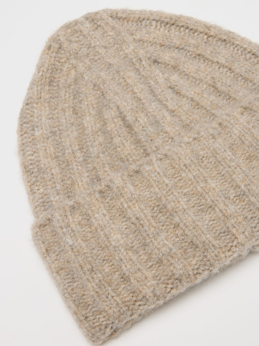 Beige wool blend cap_2