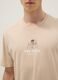 Beiges T-Shirt aus reiner Baumwolle mit One-Piece-Print, Relaxed Fit_3