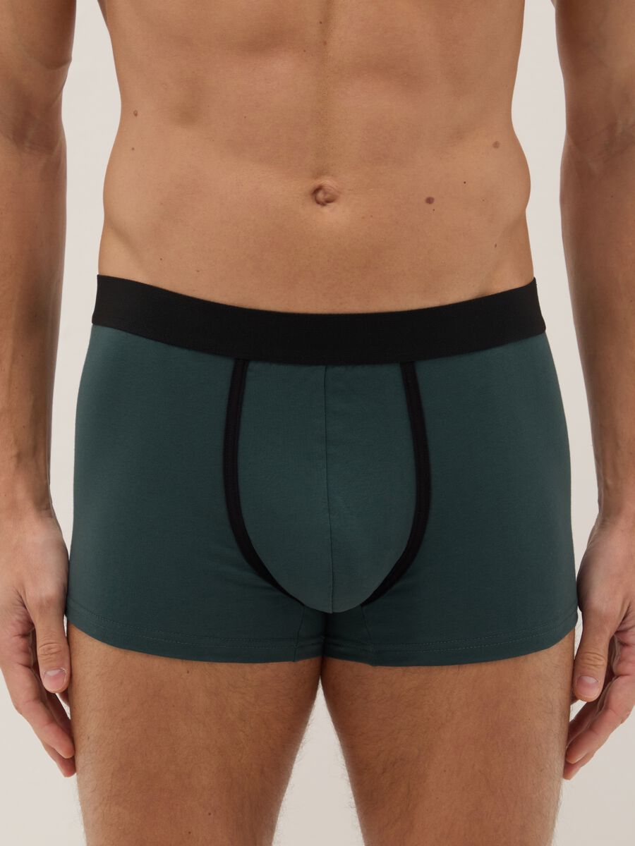 Tripack of multicoloured stretch cotton boxers regular fit_1