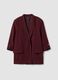 Red regular-fit lined blazer with classic lapels_4