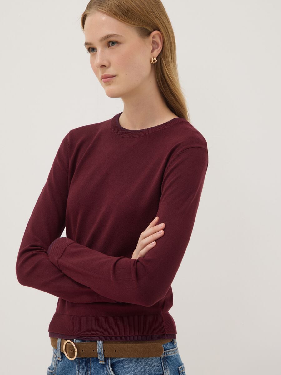Rotes Longsleeve aus Viskosemix_0