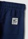 Kids' regular fit blue pure cotton shorts_3