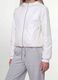 White hooded rain jacket with zip for girls_1