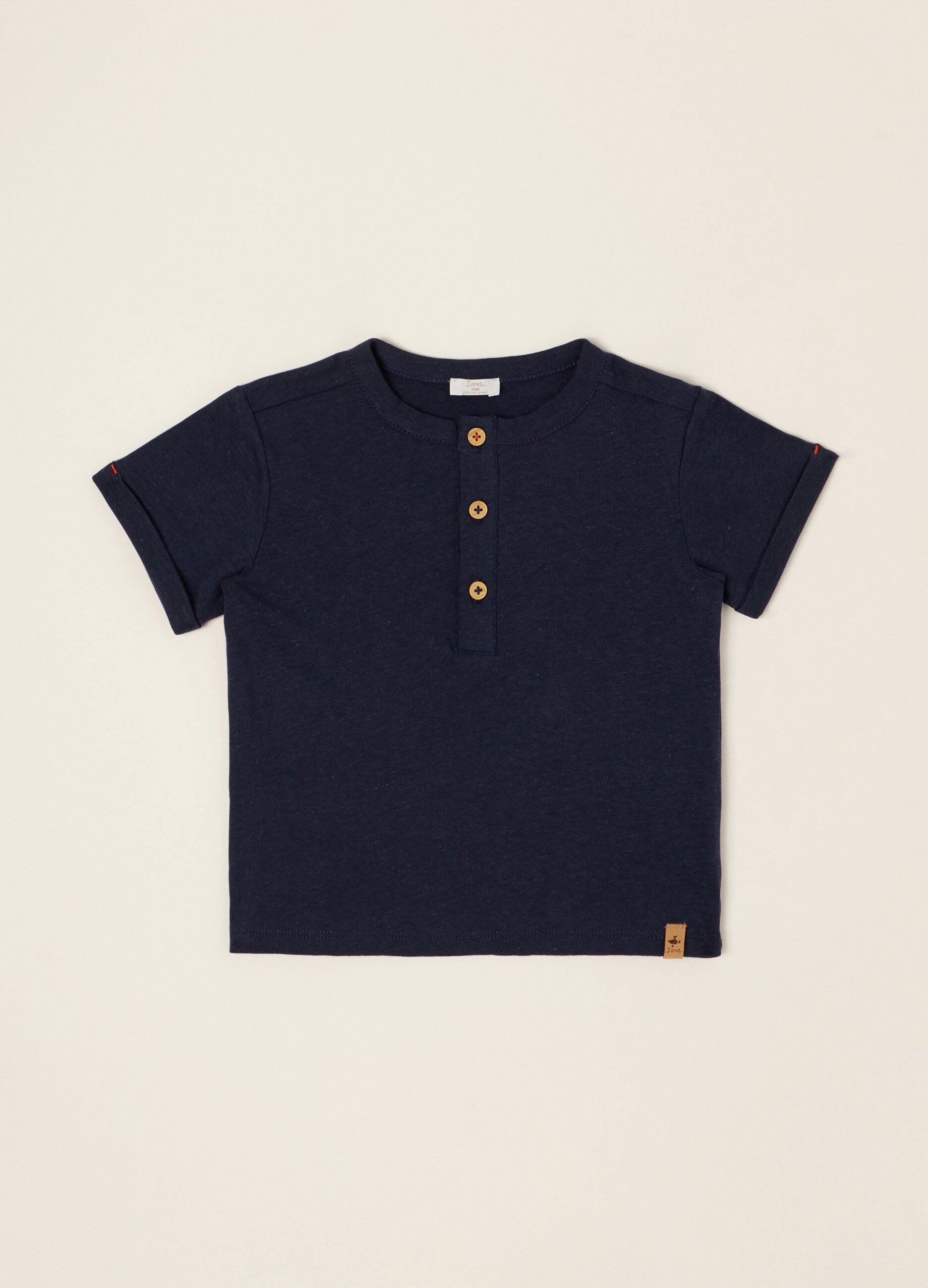 IANA linen-blend jersey T-shirt