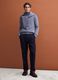 Grey marl pure wool roll-neck jumper, regular fit_1