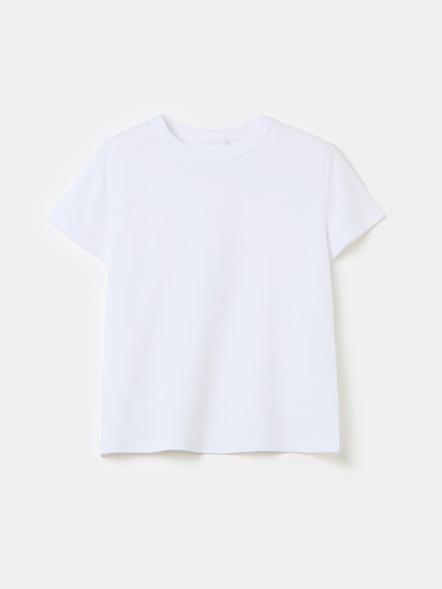 Camiseta Essential de algodón orgánico con cuello redondo_0