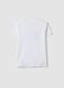 White pure cotton T-shirt with floral print_4