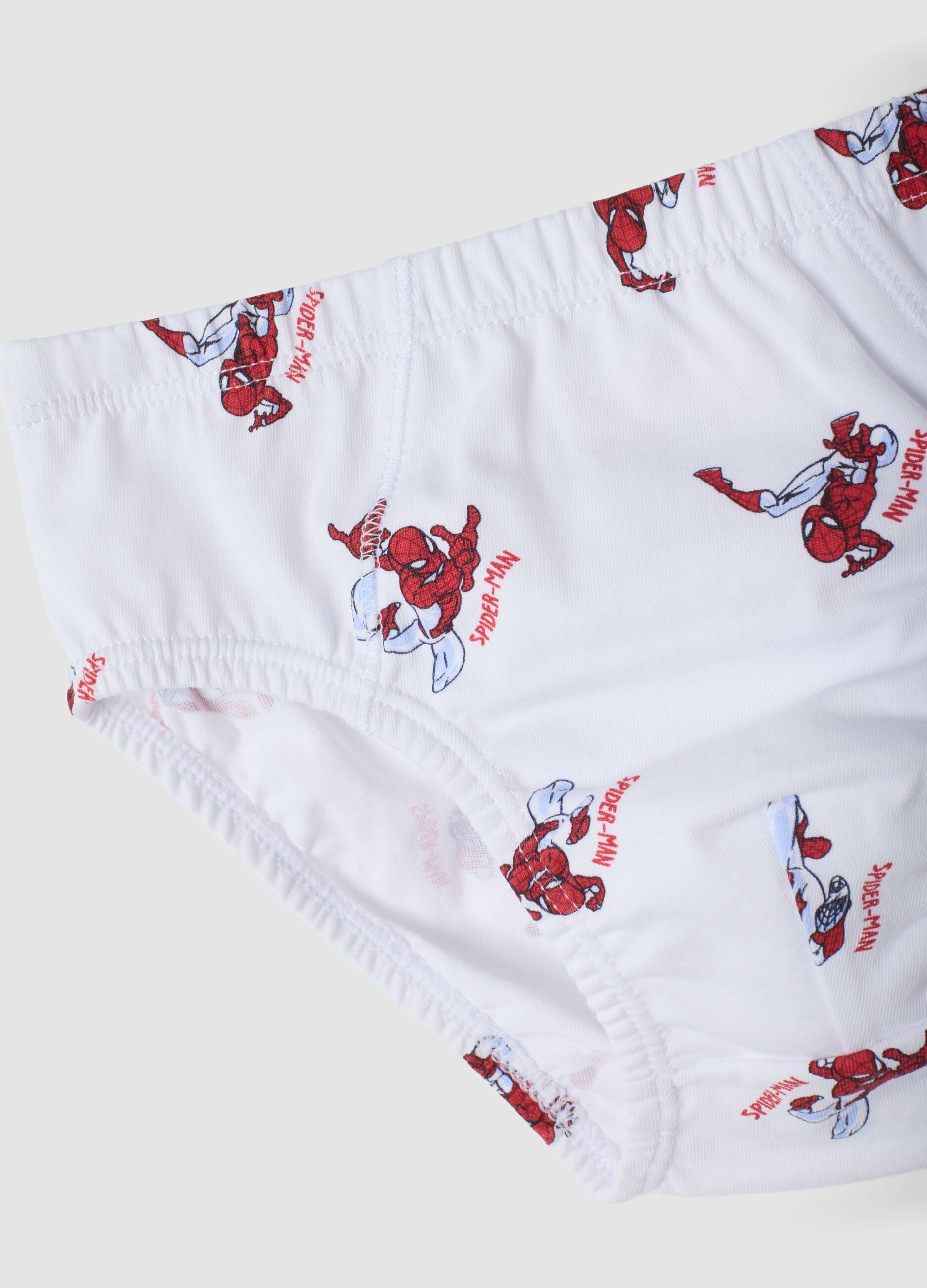 Pack of five multicolour MARVEL Spider-Man briefs in pure organic cotton