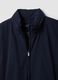 Blue stretch-fabric gilet with zip_6