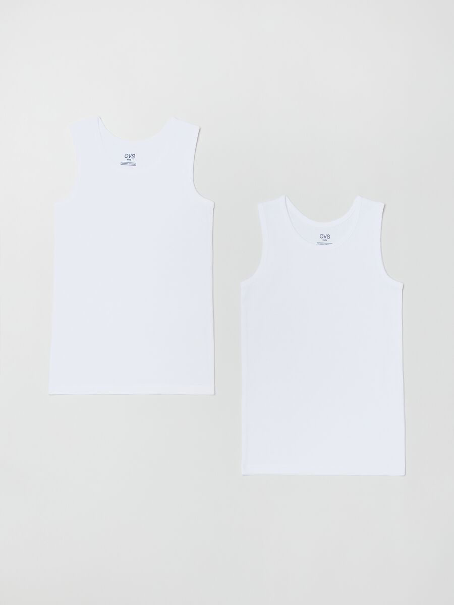 Two-pack racer back vests with round neck_1