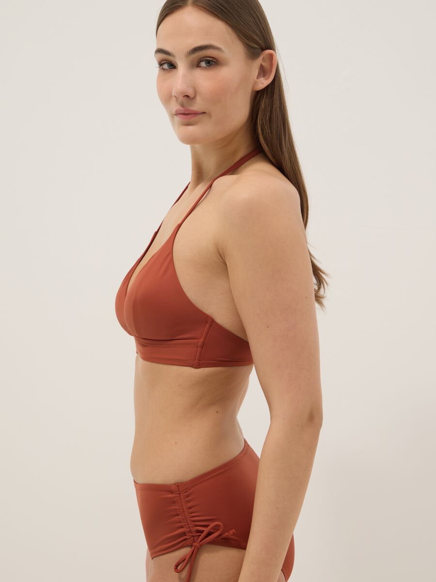 Oranges Stretch-Bikini-Top mit herausnehmbarer Polsterung_3