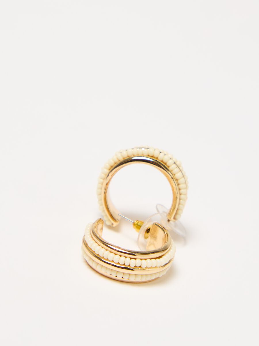 Semi-circle earrings with beads_0