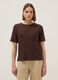 Brown short-sleeve viscose-blend T-shirt, regular fit_2