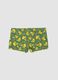 Costume boxer verde in tessuto elasticizzato per bambino_1