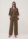 Green viscose-blend straight-leg trousers_0
