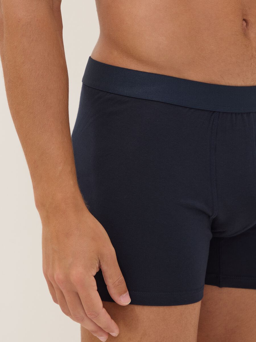 Tripack di boxer blu in cotone organico_3