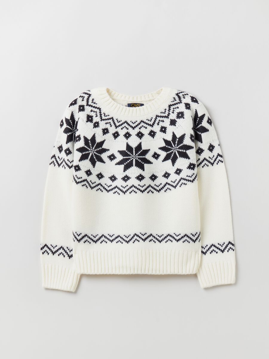 Pullover with Norwegian drawing_0