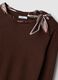Brauner Pullover aus Viskosemix mit Halstuch, Regular Fit_2