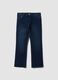 Blue stretch-cotton denim bootcut jeans_0