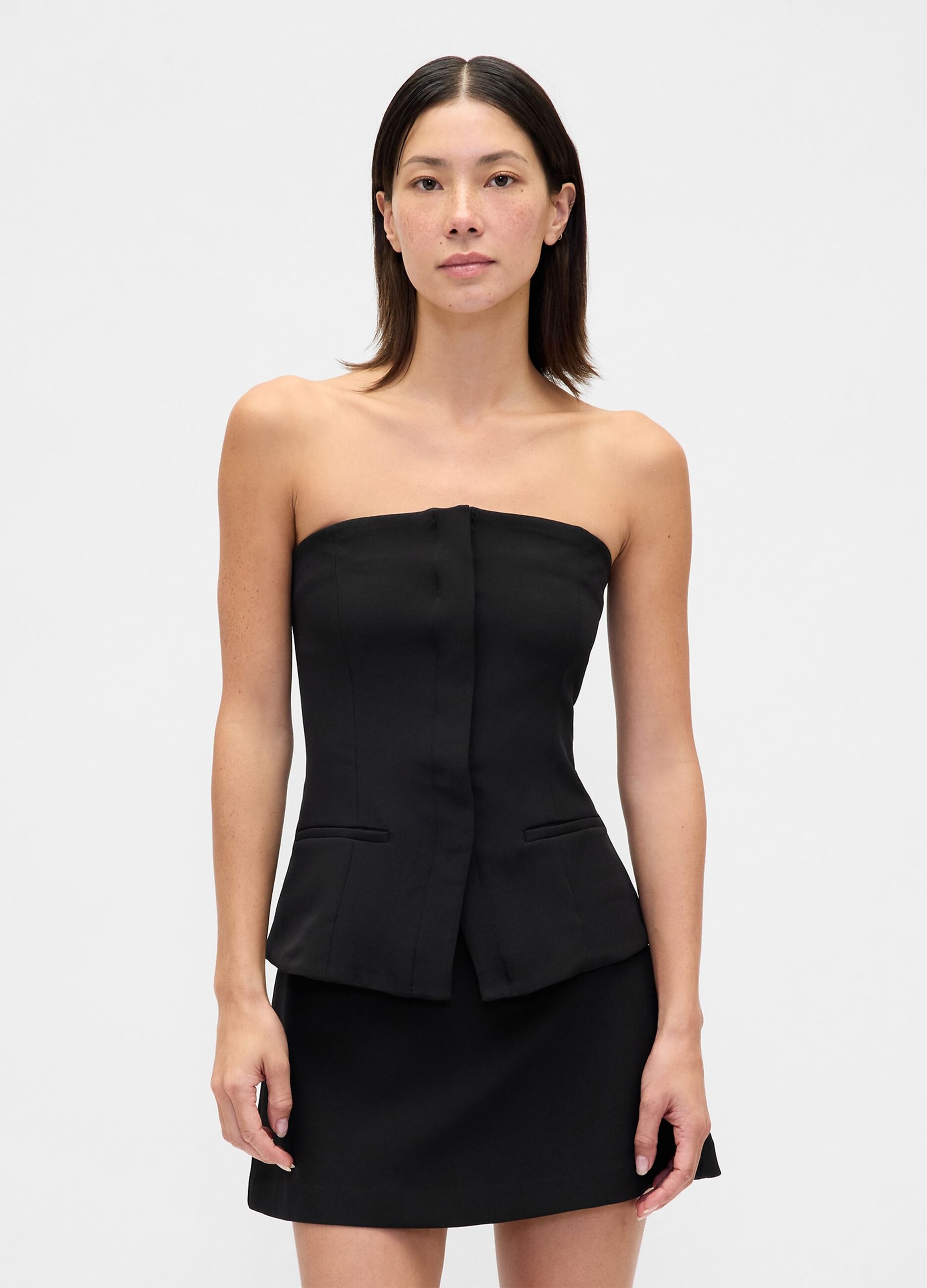 Schwarze Stretchweste