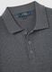 Grey long-sleeved polo in cotton and silk blend regular fit_5