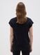 Women's Black Pure Cotton T-shirt_2