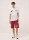 Wei&szlig;es T-Shirt aus reiner Baumwolle mit gesticktem Miami-Heat-Logo_1