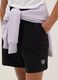 Black pure cotton shorts with elasticated waist_2
