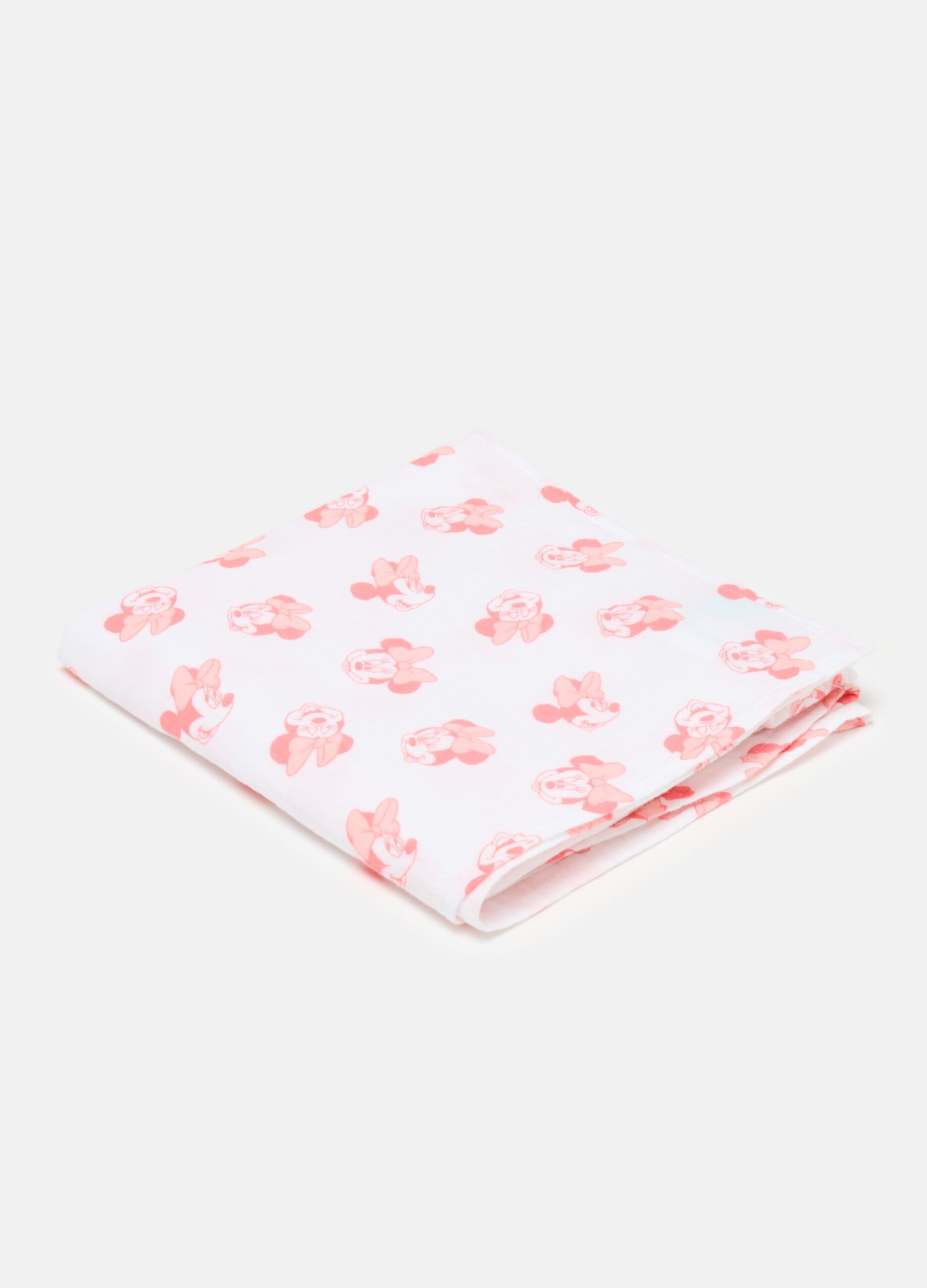 Muslin blanket with Minnie Mouse print