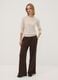 Camel viscose-blend jumper with sequins, regular fit_1