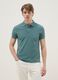 Green slim fit short sleeve pure cotton polo_3