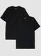 2-pack of black pure extra-fine cotton T-shirts with deep V-neck_0