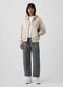 Sweatshirt bege com capuz em mistura de algod&atilde;o com log&oacute;tipo GAP_1